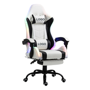 Échantillon Gratuit - <span class=keywords><strong>Fauteuil</strong></span> de Bureau Ergonomique <span class=keywords><strong>avec</strong></span> Éclairage LED, Chaise Gaming PC RGB <span class=keywords><strong>avec</strong></span> Haut-parleurs et <span class=keywords><strong>Repose</strong></span>-pieds - Product Image 1