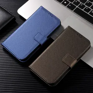Luxury Wallet Diamond Pattern PU Leather Flip Case Cover For S24 S23 Lanyard PU Phone Case For Samsung S23 Ultra