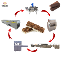 Ligne de production automatique de barres protéinées FSD, petite ligne de production de barres chocolatées, machine à barres nutritionnelles