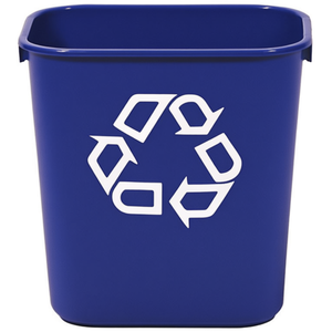 Cestino Rettangolare per Rifiuti 13 L Blu con Simbolo Riciclo - Product Image 3