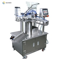 Machine de remplissage et de bouchage entièrement automatique pour sachets à bec verseur, système rotatif pour sachets de gelée, jus, détergent, boissons, avec écran tactile PLC