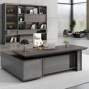 Meuble de bureau en bois de luxe personnalisé, classeur à panneaux, rangement moderne multifonctionnel convertible pour bureau à domicile et école - Product Image 2