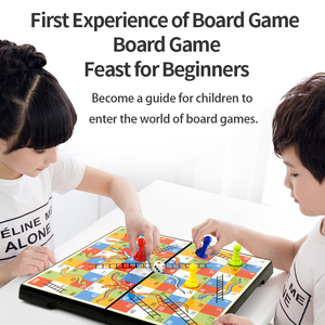 Échecs multifonctionnel <span class=keywords><strong>serpents</strong></span> <span class=keywords><strong>et</strong></span> <span class=keywords><strong>échelles</strong></span> jeux pour enfants dames Parent enfant jouets éducatifs magnétisme Serpentine - Product Image 4