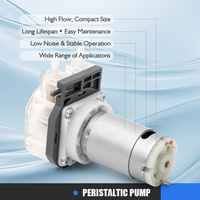 Pompe péristaltique de laboratoire micro-technologique LEFOO OEM 24V de qualité alimentaire, 490 ml/min, pour distribution et dosage d'eau et de liquides pour machines alimentaires et de boissons