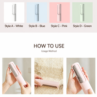 Brosse réutilisable anti-poils d'animaux, rouleau anti-peluches rotatif, nettoyeur électrostatique de poils pour vêtements et meubles, vente en gros