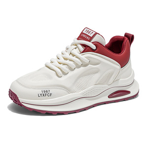 Nuevos zapatos deportivos transpirables de malla para hombre, versión coreana, versátiles, con suela gruesa, informales, para correr, estilo papá. - Product Image 6