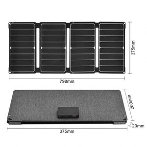 Panneau solaire portable pour l'extérieur Panneau solaire pliable monocristallin 18v 50w pour téléphone portable - Product Image 6