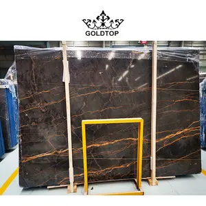 goldtop Marmol Decorative Stone Sally Roland Marble With Veins pattern Slabs And Tiles