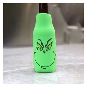 Funda de Neopreno Personalizada para Botellas con Cremallera, Aislante de Bebidas, Regalo de Navidad - Product Image 1