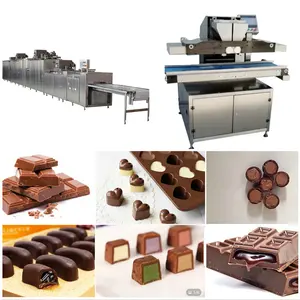 Linha de montagem de barra de chocolate para confeitaria linha de produção de barra de chocolate linha de moldagem de chocolate