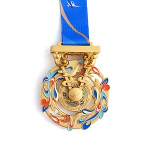 Wholesale Best Quality Gold Zinc Alloy Sports Medal Fiesta <b>Trophy</b> Blank Custom 3d Metal Marathon Medal - Product Image 5