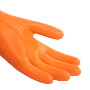 قفازات لاتكس صناعية مقاومة للمواد الكيميائية ذات قبضة ماسية، قفازات سميكة للسلامة - Product Image 1