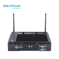Passerelle pc linux, linux, intel core iiot edge (N2940), 4G LTE, fanless, système barebone, avec support rs-232