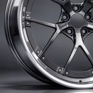 Rueda de Aleación de Aluminio Auron, Negro Brillante, Borde Mecanizado, Multirradio, Forjada en Una Sola Pieza, Nueva, para Automóvil de Pasajeros, 5x114.3 - Product Image 5