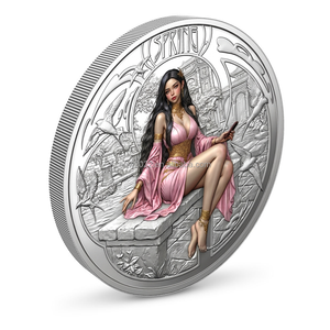 Vier Seizoenen Godin Uitdaging Souvenir Munt 1oz Koperen Ronde Muntjes Kleurrijk Verzilverd - Product Image 2