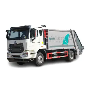 HOWO 라이트 리어 로더 쓰레기 트럭 쓰레기 트럭 폐기물 수집 시립 위생 트럭