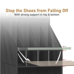 20 Closet Pairs <b>Narrow</b> Hanging Shoe Rack for Door Hanger Deep Pocket Over the Door Shoe Organizer - Product Image 2