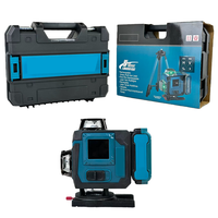 Kit de niveau laser professionnel 16 lignes à 4 points lumineux avec accessoires complets pour la construction et le bricolage domestique – Outil de haute précision