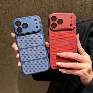 เคสโทรศัพท์ลายรังผึ้งระบายความร้อนแบบแม่เหล็กสำหรับ iPhone 17 16 15 14 Pro Max  ฝาหลังแบบตาข่ายระบายอากาศ - Product Image 3
