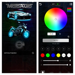 Dc 12V 6 pcs hàng tăng gấp đôi RGB đuổi theo xe underglow Đèn không thấm nước LED môi trường xung quanh ánh sáng xe bằng ứng dụng điều khiển - Product Image 6