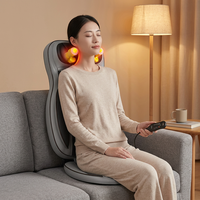 Coussin de massage électrique chauffant portable pour le cou et le dos, avec vibrations, pour voiture et maison, idéal pour les grossistes