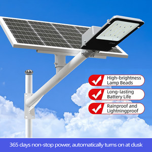 Lampadaire solaire à LED 100W à charge rapide, haute luminosité, économie d'énergie, personnalisation disponible - Product Image 2