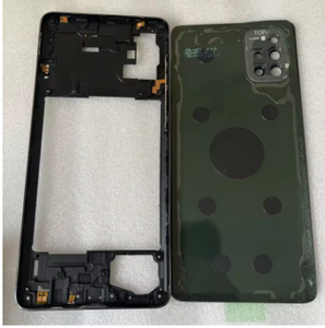 กรอบตรงกลางและฝาหลังสำหรับ <span class=keywords><strong>Samsung</strong></span> Galaxy A71 <span class=keywords><strong>2020</strong></span> A715 A715F ฝาครอบเฟรมกลาง + ฝาหลังแบตเตอรี่พร้อมเลนส์ - Product Image 3
