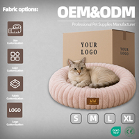 Canapé-lit orthopédique moderne et écologique pour chiens, chats et petits animaux, avec mousse à mémoire de forme auto-ajustable et boîte de protection amovible pour chat