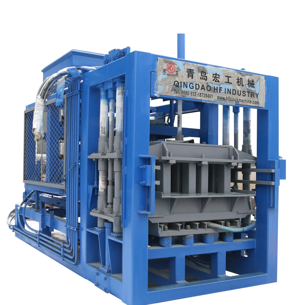 concrete block brick machine QT6-15 concrete block curing system block brick machine making