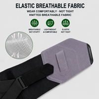 Ceinture de soutien lombaire élastique avec doubles sangles de compression et baleines à ressort pour soulager les douleurs lombaires au travail