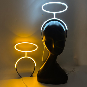 Goldshine N5 <span class=keywords><strong>Bandeau</strong></span> lumineux en plastique de haute qualité Angel Halo <span class=keywords><strong>Neon</strong></span> pour la décoration de concert Performance 14 ans et plus - Product Image 3