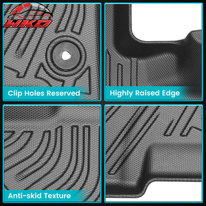 Tapis de sol TPE toutes saisons pour Ram 1500 Crew Cab 2025-2026, 1ère et 2ème rangée, moulés 3D, imperméables - Product Image 3