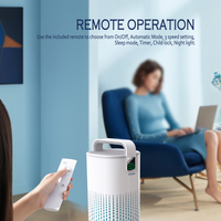 OEM ODM Purificateur d'air domestique commercial intelligent en métal H13 H14 Filtre compact à charbon actif HEPA Alimentation électrique pour usage domestique