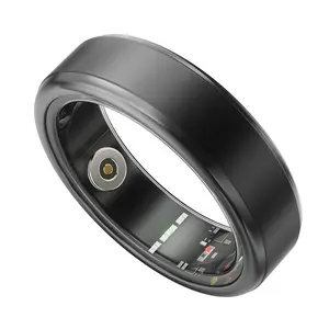 Nuevas Ideas de productos electrónicos 2024 Fitness Tracker Sensor Titanio OEM anillo inteligente para la salud