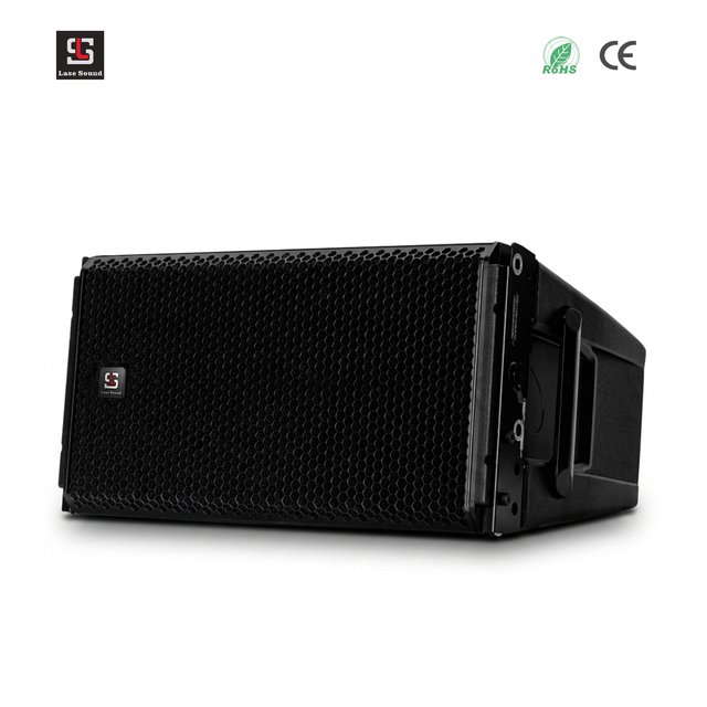 Professional 1200W Bi-Amplified Active Line Array System German DSP Powered Dual 8 Inch Outdoor Stage Monitor Speakers