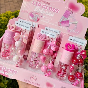 Set de Brillo Labial que Cambia de Color, Hidratante, Brillante, con Llavero de Joyería, OEM, Marca Privada - Product Image 1