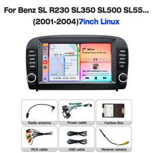 Système audio de voiture Linux STWEI, nouvelle arrivée, pour Benz <span class=keywords><strong>SL</strong></span> R230 SL350 SL500 SL55... (2001-2004) Zinch Linux 7 pouces - Product Image 6