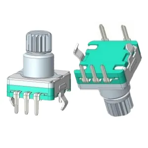 Codeur EC11 Encodeur mini Commutateur Rotatif Résistance Variable Arbre Métallique EC11S-Q51H-L10K4-20P/15P