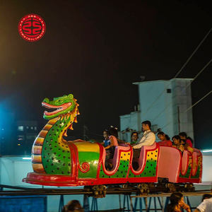 Llamativo pequeño montaña rusa de alta velocidad Dragon Train Rides <span class=keywords><strong>barato</strong></span> posavasos 5 Cart venta - Product Image 3