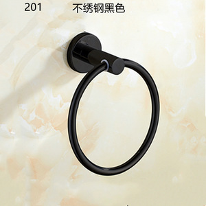 Porte-serviettes mural en acier inoxydable, design minimaliste pour salle de bain - Product Image 4