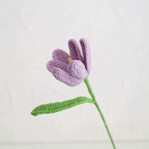 Venta Especial: Decoración para el Hogar y Bodas, Día de San Valentín, Flor Artificial Hecha a Mano, Tulipán de Crochet - Product Image 3