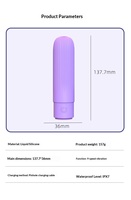 Vibrador Mini Dildo Roscado Individual con Control Remoto para Mujeres, Masajeador de Orgasmo Punto G, Juguete Sexual para Preliminares de Pareja