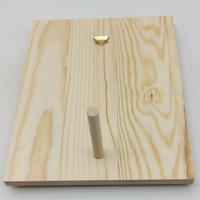 Plaques en bois non finies pour graver des plaques en bois vierges avec des crochets