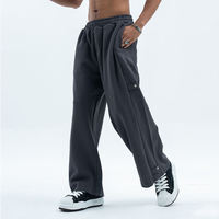 Pantalon de jogging décontracté pour homme, coupe oversize, jambe large, 100% coton, taille mi-haute, imprimé de haute qualité, personnalisé et ample