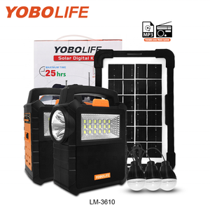 Yobolife Draagbare Zonne-Energie Verlichtingssysteem 3.2V Dc Zonne-Energie Noodverlichting Kits Oplaadbare Zonne-Energie Station Met Bluetooth - Product Image 1