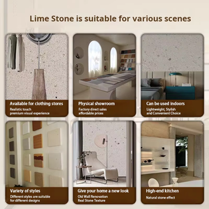 Revestimiento de Pared de Estilo Europeo Blanco de Benín, Aplicación con Brocha de Revestimiento en Polvo para Columnas Romanas, Decoración Irregular - Product Image 4