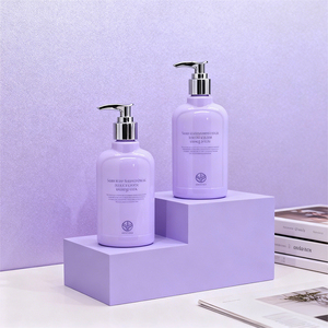 Großhandel 300ml <span class=keywords><strong>Shampoo</strong></span> Plastikflasche Gel- und Duschbehälter Schulterstopper-Flasche für Wasch- und Pflegeprodukte - Product Image 1