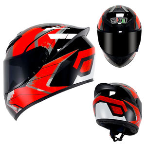 Gran oferta, de cara completa Knight cascos de motocicleta, logotipo personalizado de seguridad para todas las estaciones, Material ABS, certificación DOT, OEM personalizado - Product Image 5