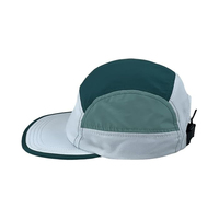 Gorra de Campamento Personalizada de Cuero y Goma con Logotipo, 7 Paneles, Visera Plana, Secado Rápido, Poliéster Impermeable, para Adultos, Correr, Deportes al Aire Libre