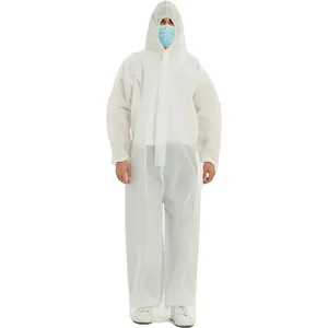 PPES חליפות רמת 3 SMS בטיחות Hazmat חליפה כחול חד פעמי שמלות בידוד מגן סרבל